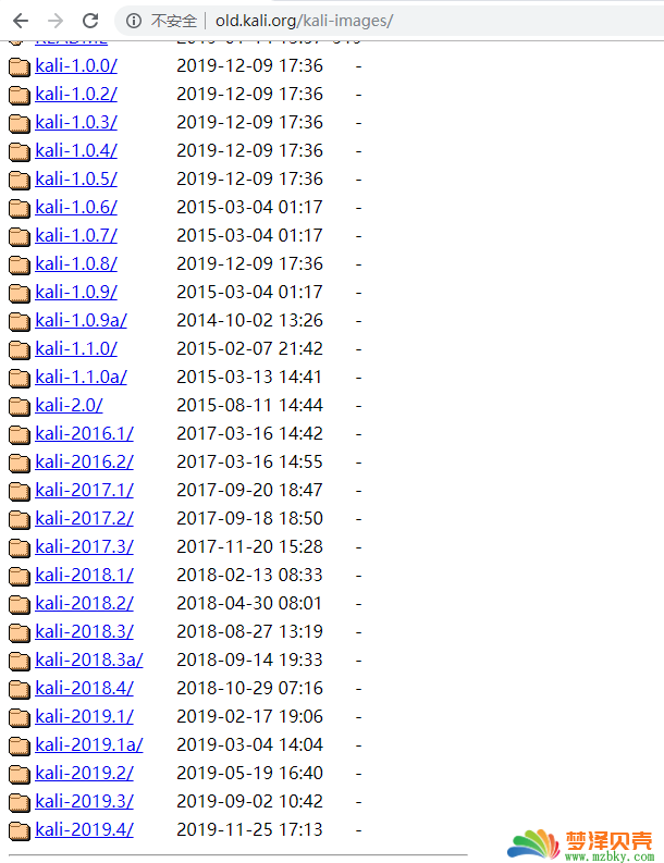 kali linux所有版本下载地址