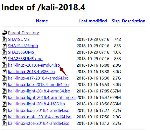 kali linux-2018.4-2018.4下载地址