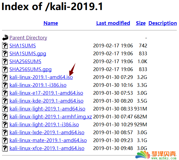 kali linux-kali-2019.1下载地址