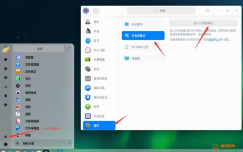 UOS专业版进入开发者模式教程